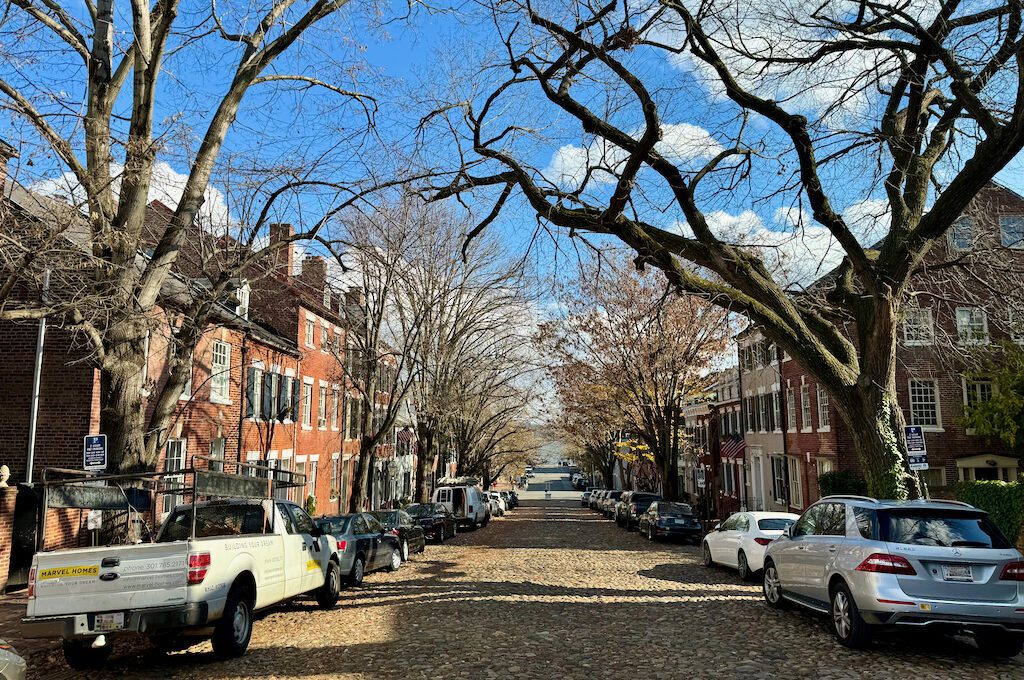 Captains Row in Old Town Alexandria