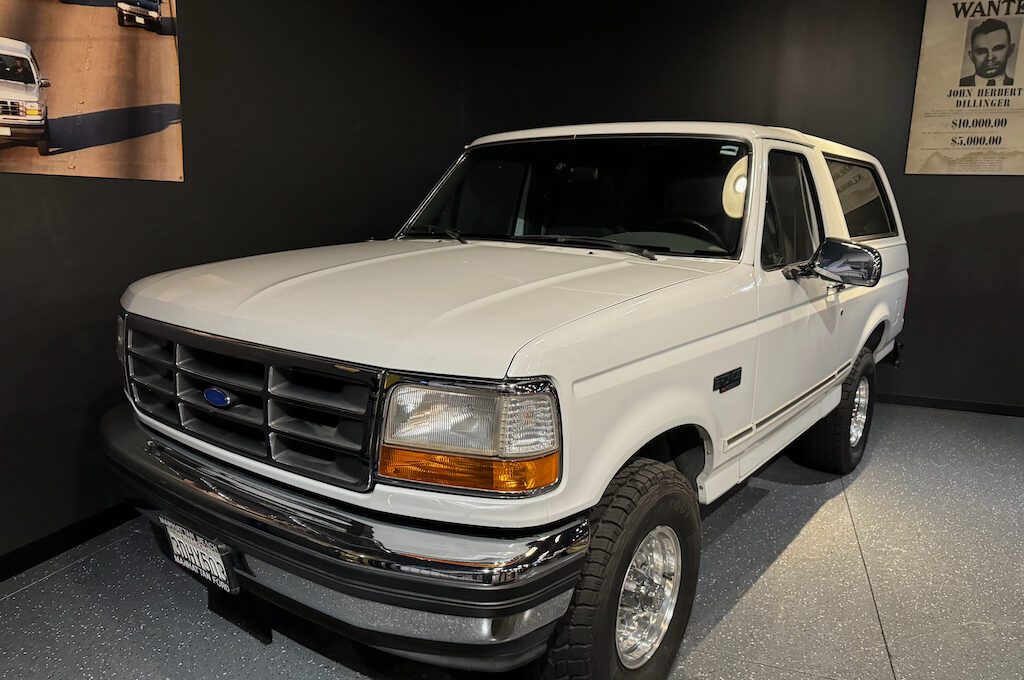 Alcatraz East Crime Museum  O.J. Simpson bronco