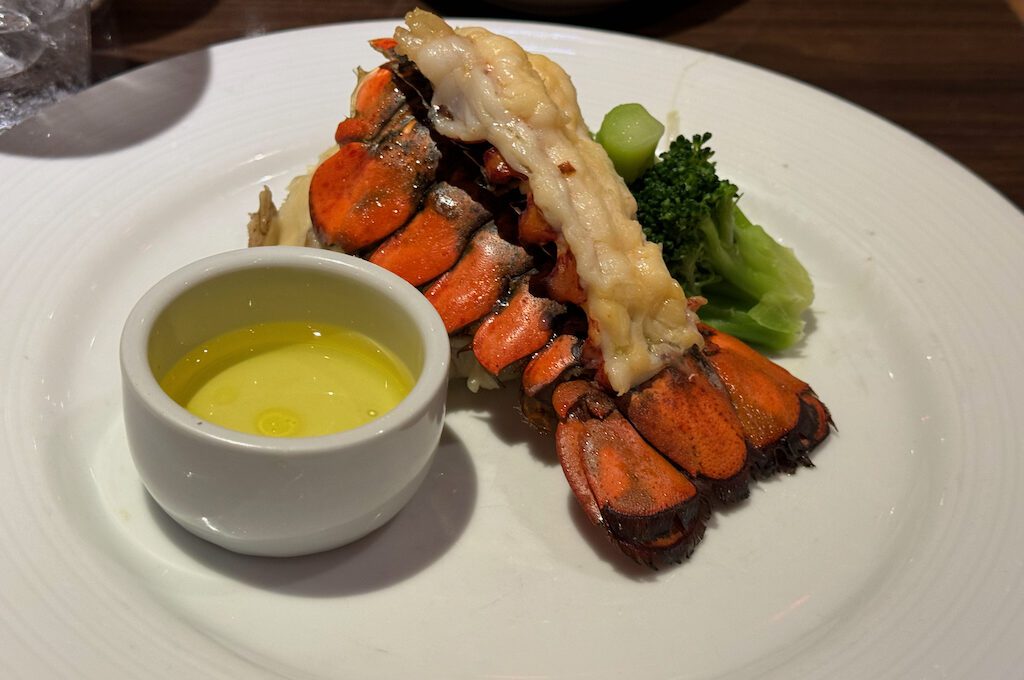 lobster on dinner plate