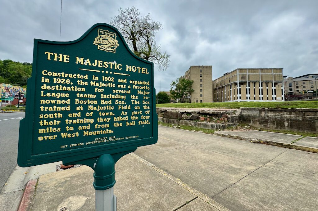 Hot Springs majestic hotel sign