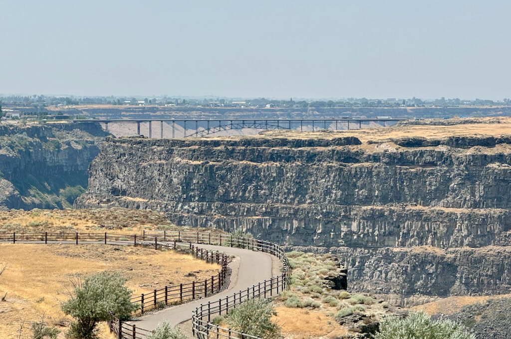 View from Evel Knievel Snake River Canyon Jump Site