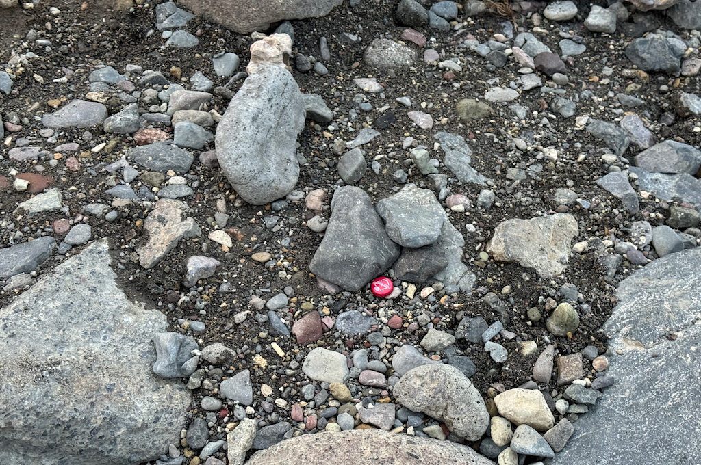 litter at Snively Hot Spring
