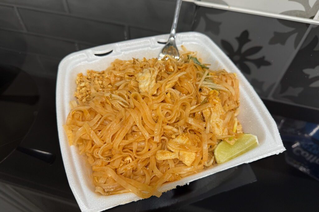 Pad thai noodles