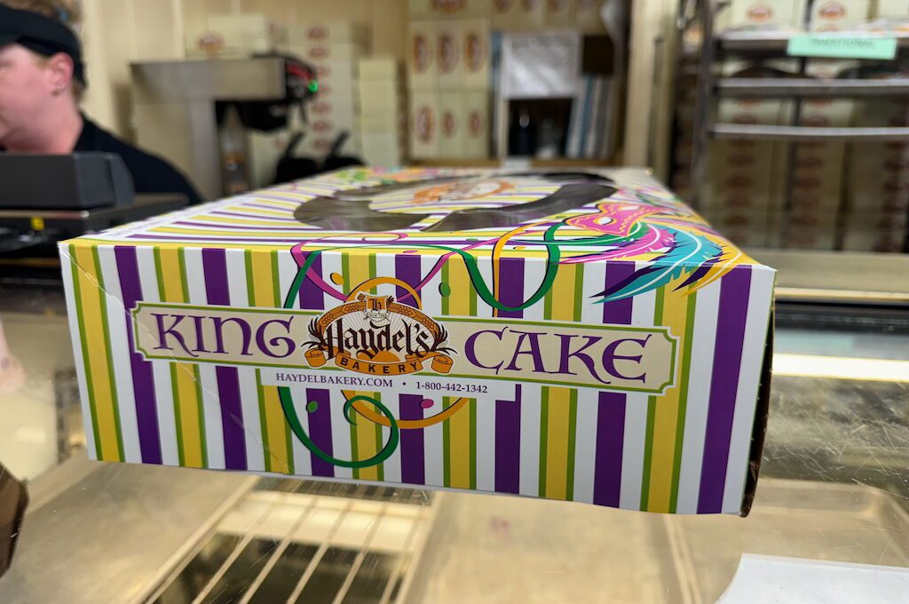 Haydel’s Bakery king cake box