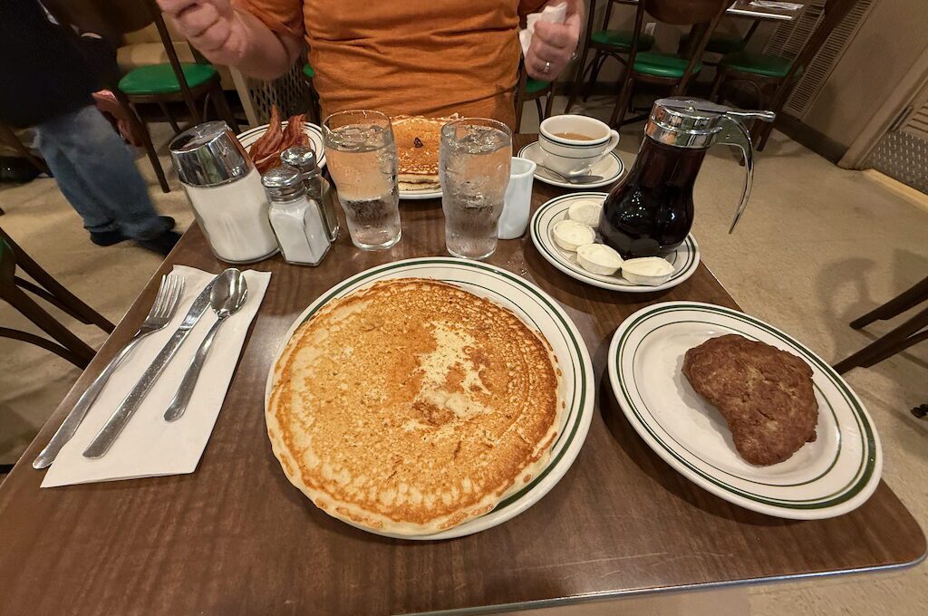 The Pancake Shop breakfast plate