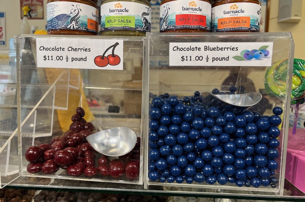 Different chocolate candies Alaskan Fudge Co Juneau