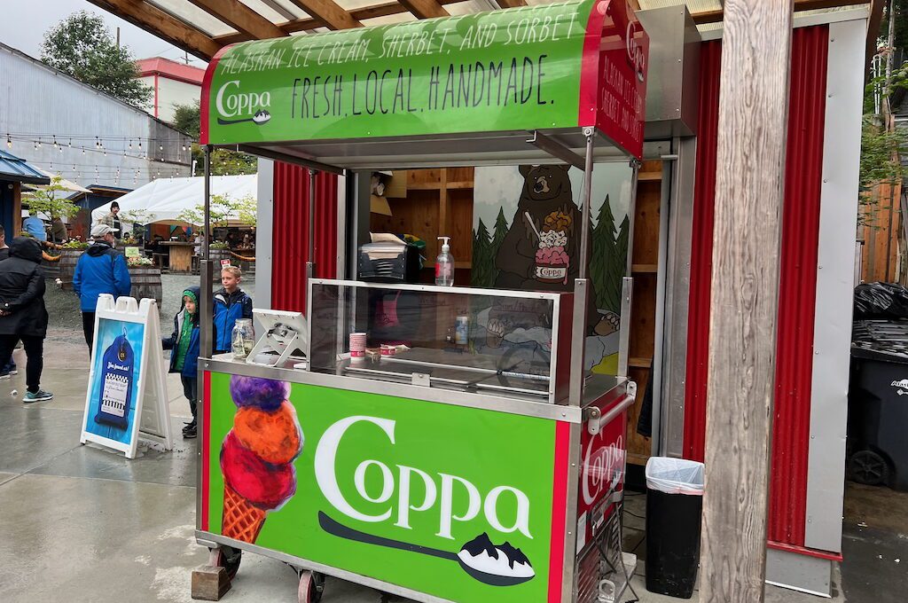 Ice cream cart Coppa Ice cream Juneau