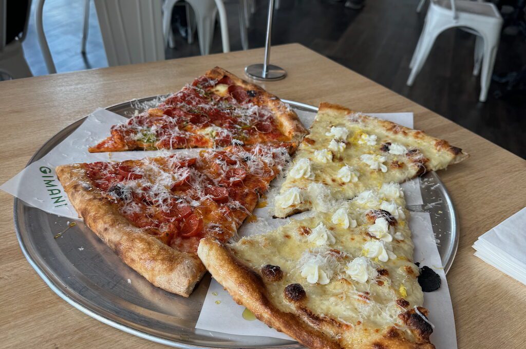 Gimani pizza slices