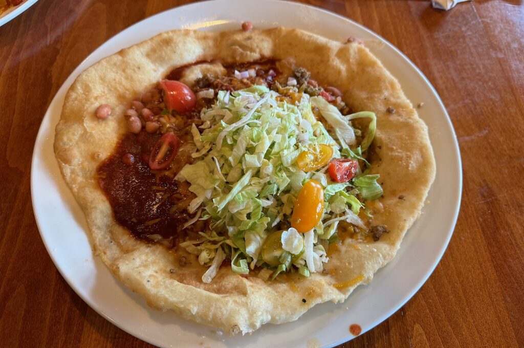 Indian Pueblo Kitchen indian taco