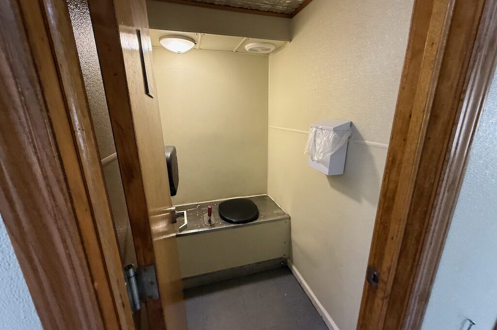 Leadville Railroad bathroom