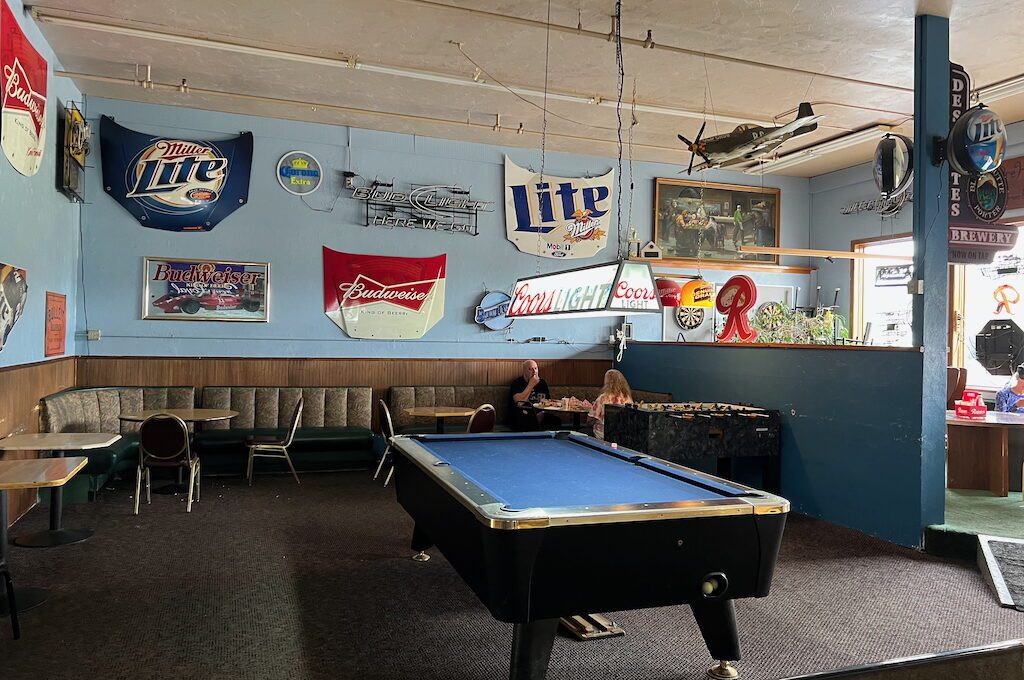 Pool table at Sandbar & Grill Juneau