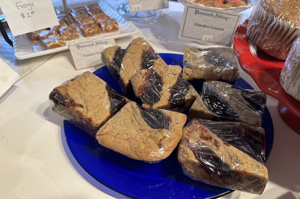 The Jampot peanut butter and jelly brownies