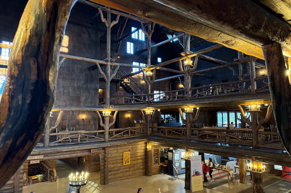 Old Faithful Inn lobby