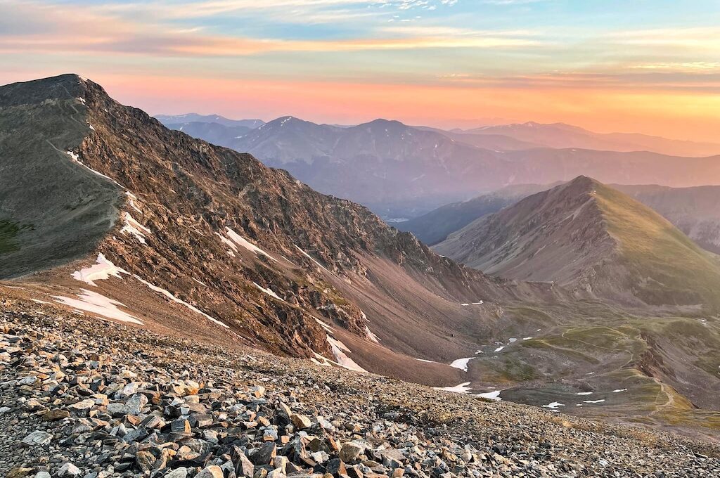 Gray's peak view