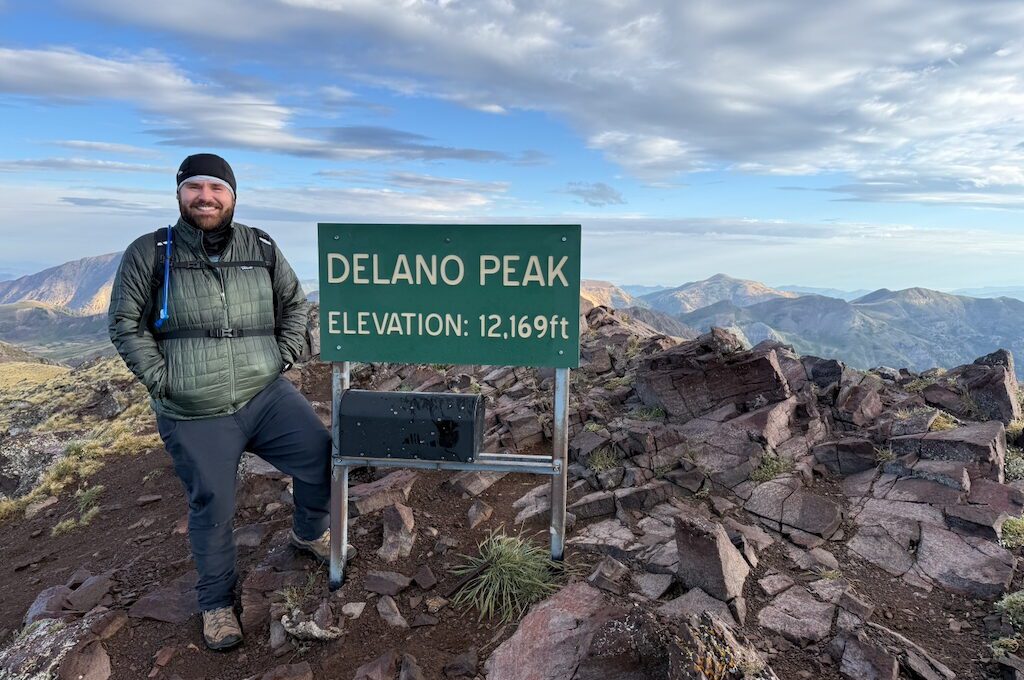 Delano Peak summit