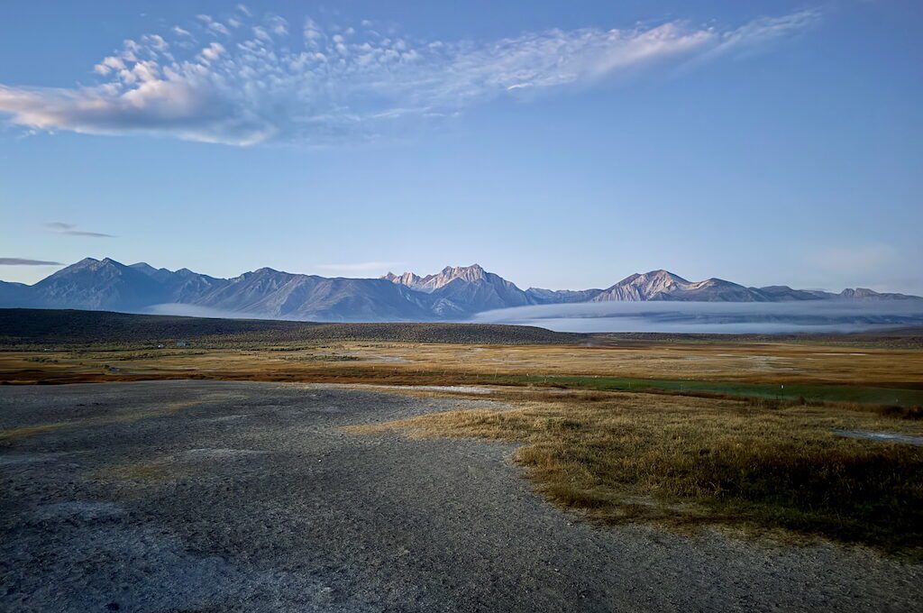 Hilltop Hot Springs California view of mountains