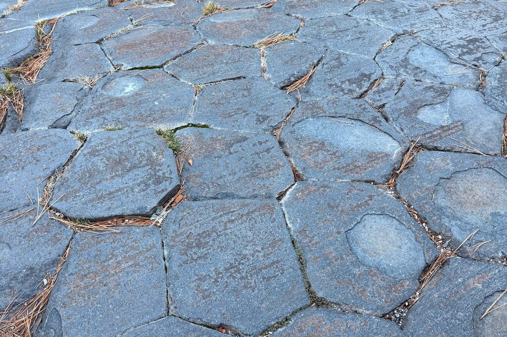 The floor at the top of Devils Postpile