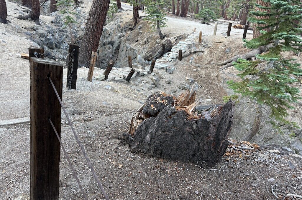 Mammoth Lakes’ Earthquake Fault stairs